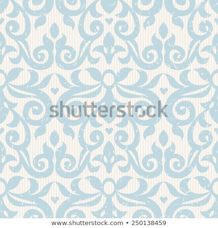 Stock foto: Monochrome Seamless Pattern With Floral Ethnic Motif