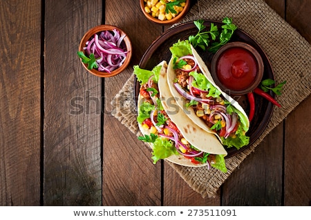 ストックフォト: Mexican Tacos Cooking