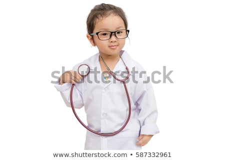 Stock photo: Little Girl Dressed As Nurse