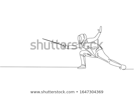 Stock photo: Rapier Foils Outline