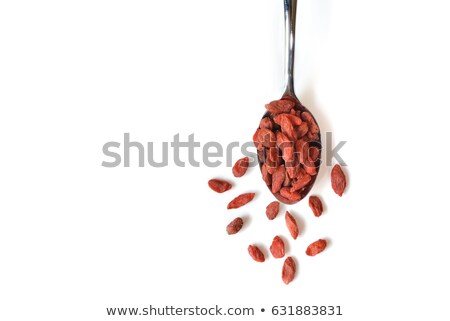 Сток-фото: Goji Berries On White