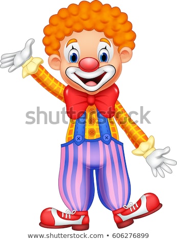 Foto stock: Happy Clown Waving