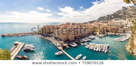 Monaco Fontvieille Cityscape Stok fotoğraf © vichie81
