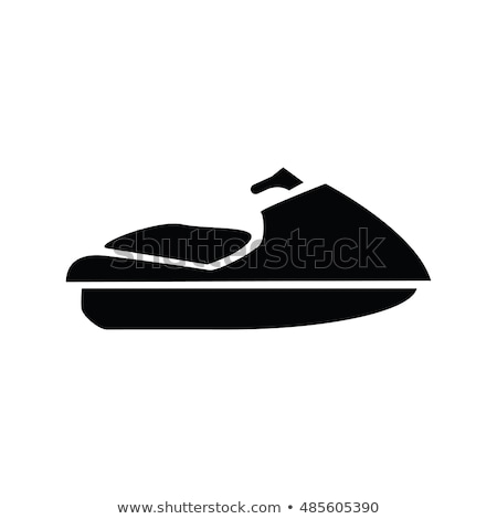 Foto stock: Vector Icon Jet Ski