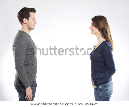 Stockfoto: Young Couple Looking At Each Other