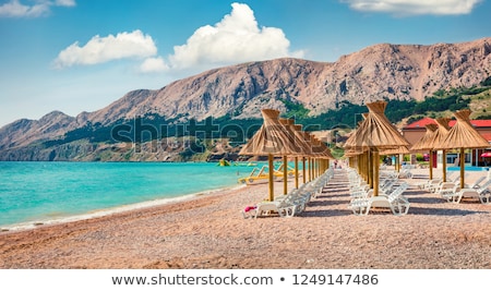 Stock photo: Krk And Islands From Sand