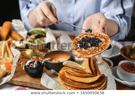 Stock photo: Caviar And Blinis