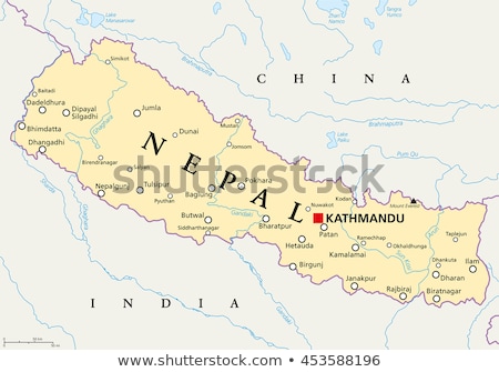 Stock photo: Map Of Nepal