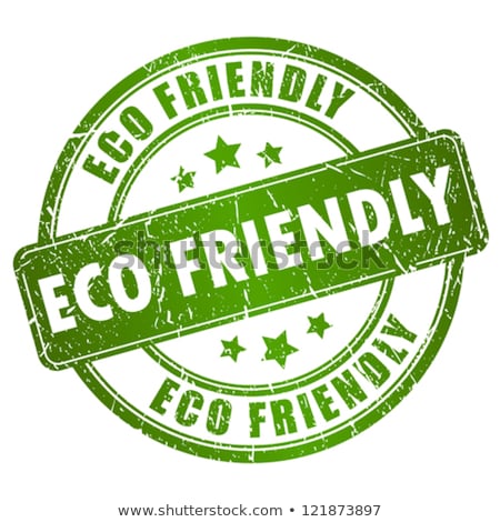 Stok fotoğraf: Eco Friendly Green Vector Icon Button