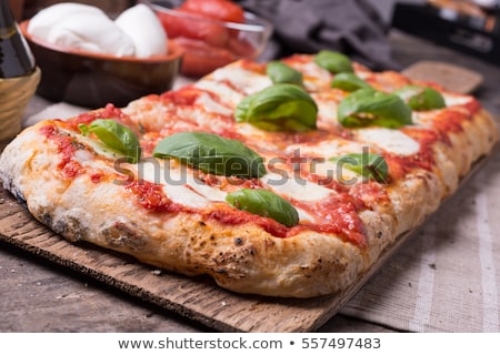 Stockfoto: Tasty Hand Made Tomatoes Pizza Bread