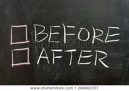 Opposite Words Before And After Foto d'archivio © Raywoo