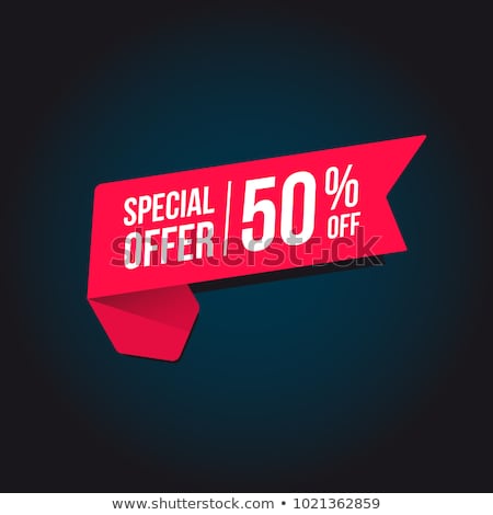 Stock fotó: Hot Prices 50 Offer Icon Vector Illustration