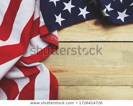 Foto stock: Patriotic Soldier American Flag Background