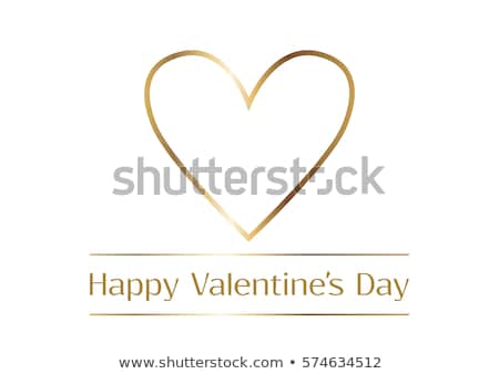 Foto stock: Elegant Golden Hearts Background With Text Space