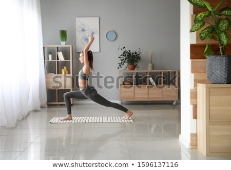 Сток-фото: Flexible People Practicing Yoga