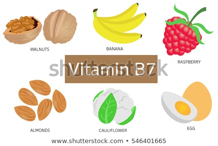Stock photo: Natural Sources Of Vitamin B7 Biotin