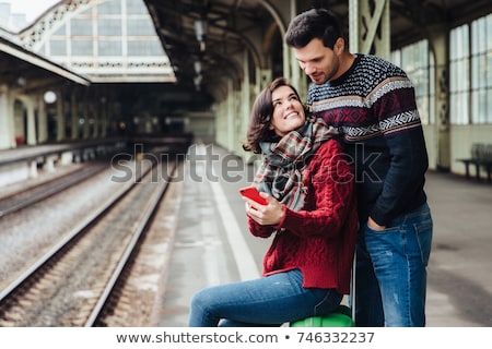 Zdjęcia stock: Woman On The Railway