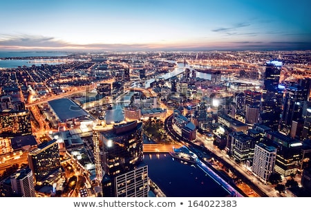 Foto stock: Elbourne · por · la · noche