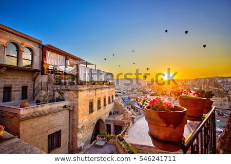 Сток-фото: Goreme In Cappadocia At Sunrise