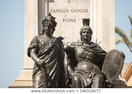 Stock photo: Monument To Camillo Benso Di Cavour In Piazza Cavour Rome Italy