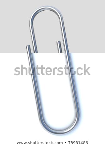 Сток-фото: Notebook And Paper Clips Close Up