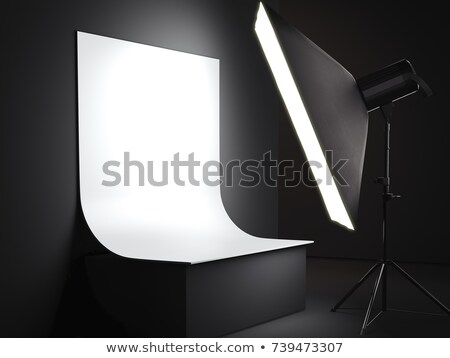 Stockfoto: Photostudio With A Background For A Subject Survey 3d Rendering