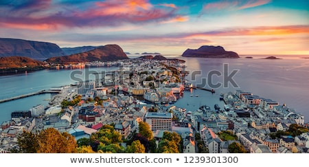 Foto stock: Alesund - The Port City Of Norway