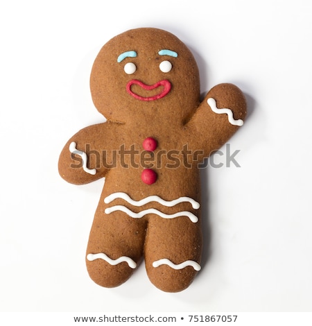 Stock fotó: Gingerbread Man In Christmas Decor