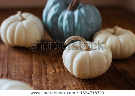 Stok fotoğraf: Pumpkin On Wooden Table