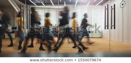 Foto stock: Moving Crowd Motion Blur