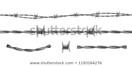 Stock photo: Barbwire