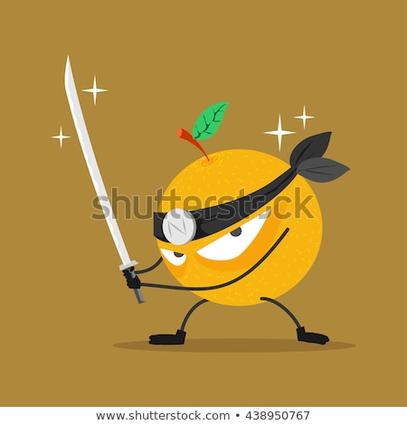 Foto stock: Ninja With A Knife