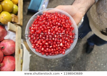 Stockfoto: Pomegranate Seeds In A Bowl