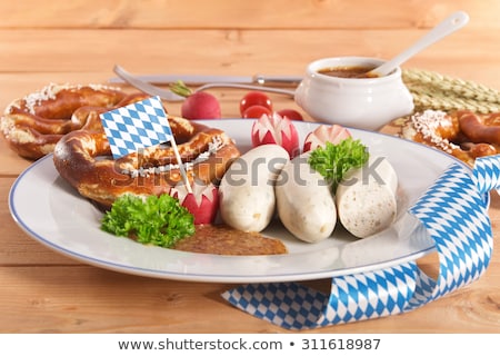 ストックフォト: White Munich Sausages