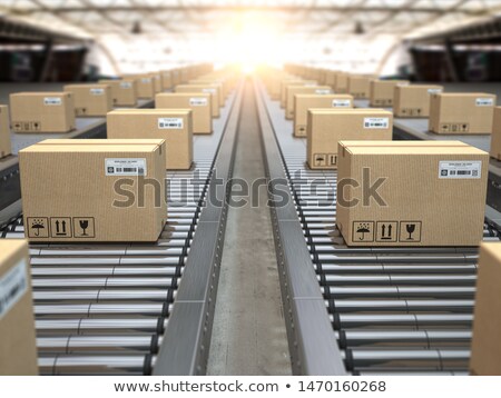 Foto stock: Shipping Distribution Conveyor