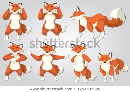 Сток-фото: Fox Character Dance Position