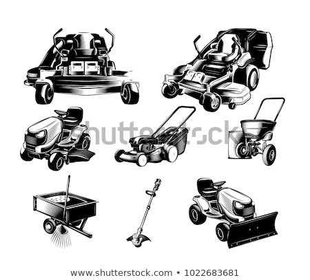 Stock photo: Vector Set Of Mower