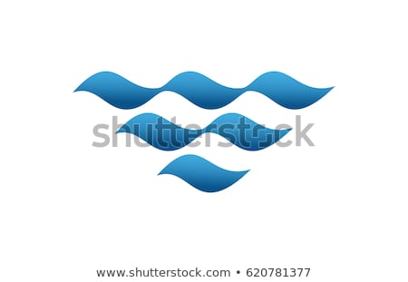 Foto stock: Water Wave Logo Design Template Vector Isolated