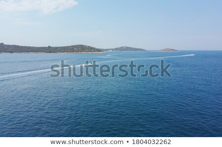 Stock fotó: Adriatic Town Of Rogoznica Aerial Coastline View