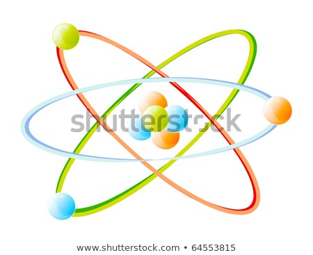 Vector Detail Of Atom Isolated Over White Background Foto stock © X-etra
