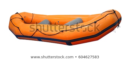 Zdjęcia stock: Rubber Boat And Equipment