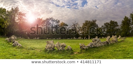 ストックフォト: The Kings Men Stone Circle Oxfordshire England