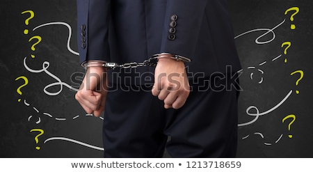 Foto stock: Etenido · para · interrogarlo