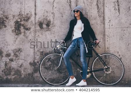 Foto stock: Young Woman In The Jeans