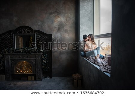 Stockfoto: Lovers Kissing At Homa