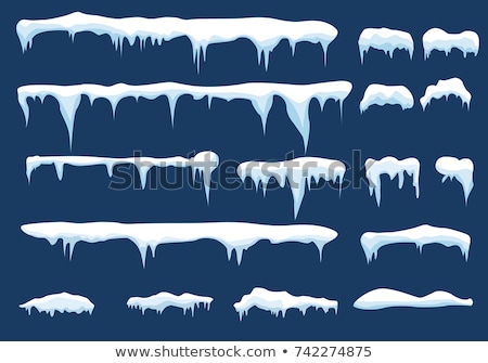 ストックフォト: Vector Collection Of Icicles