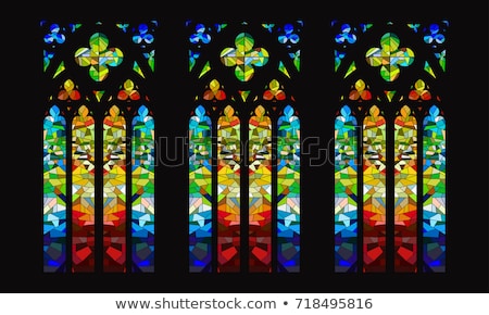 Foto stock: Stained Glass Window