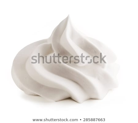 Foto stock: Custard Cream With Whipped Egg Whites