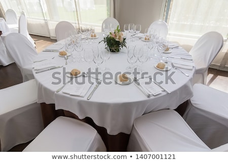 Stok fotoğraf: Table Set For An Event Party