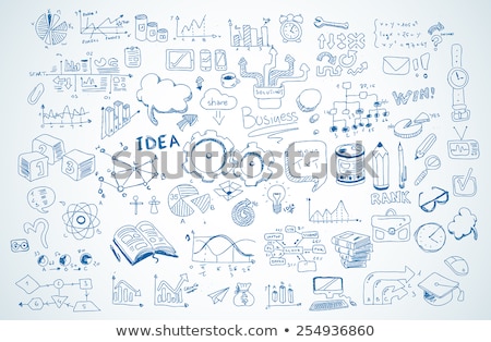 Stock photo: Infograph Set Of Hand Drawn Sketches And A Lot Of Infographic Design Elements